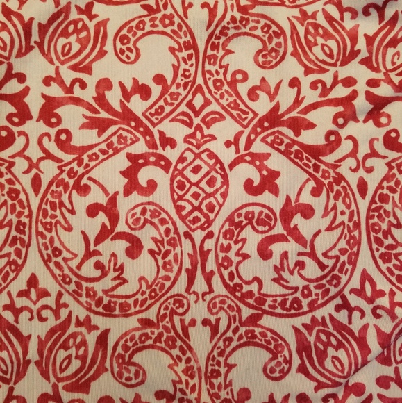 Athleta Pineapple Print Quarter-Zip Jacket, Red - Picture 3 of 6